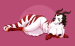  belly big_breasts breasts brown_hair brown_nipples dragon female hair humanoid lying nastypasty nipples on_side scalie seductive simple_background slightly_chubby solo striped_body stripes tail thick_tail thick_thighs wide_hips zynga_(she_scale) 