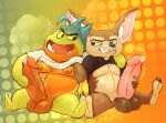  anthro bodily_fluids bottomless canid canine clothed clothing disney dreamworks duo erection finnick_(zootopia) fish fox genital_fluids genitals haxsmack hi_res male male/male mammal marine masturbation mr._piranha_(the_bad_guys) penis piranha_(fish) precum raised_clothing raised_shirt raised_topwear serrasalmid shirt shirt_only shirt_up the_bad_guys topwear topwear_only zootopia 