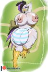  2:3 anthro avian bird chicken dakimakura_design galliform gallus_(genus) gynomorph hi_res intersex macro phasianid tatemil thick 