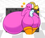  anthro big_breasts big_butt blonde_hair bob-omb bombette breasts butt dewy-eyedboy female hair hi_res huge_breasts huge_butt huge_thighs hyper hyper_breasts hyper_butt looking_at_viewer mario_bros nintendo one_eye_closed paper_mario pink_body rear_view simple_eyes solo star thick_thighs wink 