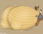  2023 anthro big_breasts big_butt bottomwear breast_expansion breast_squish breasts brown_body brown_ears brown_tail butt clothing eevee emme_(reathe) expansion female generation_1_pokemon green_eyes grey_bottomwear grey_clothing grey_shorts hand_on_breast hi_res huge_breasts huge_butt hyper hyper_breasts hyper_nipples lipstick makeup nintendo nipple_outline nipples pokemon pokemon_(species) reathe shaded shorts simple_background simple_shading sloshing_breasts solo squish sweater tail tan_background tan_clothing tan_sweater tan_topwear topwear white_tail yellow_lipstick 