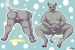  anthro bodily_fluids canid canine canis chubby_male domestic_dog genital_fluids kimef male mammal obese obese_anthro obese_male overweight overweight_anthro overweight_male peeing solo urine watersports wetting 