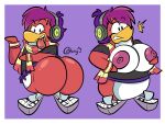  anthro areola avian bird bottomless breasts butt clothed clothing club_penguin exposed_breasts female footwear friendship_is_magic hair hasbro headphones hi_res holding_breast kirby_jack looking_at_viewer looking_back my_little_pony nipples penguin princess_cadance_(mlp) purple_hair rear_view shirt shirt_only shoes solo suprised_look tongue tongue_out topwear topwear_only 
