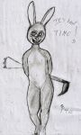  2023 3_toes absurd_res animal_humanoid anthro artist_name black_and_white breasts buckteeth crazy_eyes creepy creepy_smile disney ears_up feet female flat_chested flower fur genitals grey_body grey_fur hi_res holding_object humanoid imminent_rape judy_hopps killer_eyes lagomorph lagomorph_humanoid leporid looking_at_viewer mammal mammal_humanoid monochrome multicolored_body multicolored_fur night_howlers nude open_mouth p4us_(artist) plant pussy rabbit sickle small_breasts smile smiling_at_viewer solo teeth threatening toes traditional_media_(artwork) two_tone_body two_tone_fur yandere young zootopia 