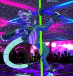  absurd_res anthro caliluminos club_(disambiguation) dancing freakuency hi_res invalid_tag male nightclub pole pole_dancing rave retro solo urban ych 