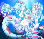  absurd_res anthro female generation_7_pokemon hi_res mailner nintendo pokemon pokemon_(species) primarina sea solo underwater water 