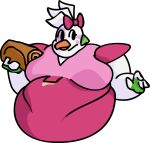  anthro avian beak bird chicken ear_piercing female five_nights_at_freddy&#039;s five_nights_at_freddy&#039;s:_security_breach food galliform gallus_(genus) glamrock_chica_(fnaf) hi_res obese obese_anthro obese_female overweight overweight_anthro overweight_female phasianid piercing pizza scottgames shedinjauser292 solo steel_wool_studios 