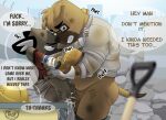  2023 absurd_res aggretsuko anal anal_penetration anthro armor balls bodily_fluids brown_body brown_fur canid canine canis construction construction_worker cum cum_in_ass cum_inside dirty dokachin domestic_dog duo english_text eyes_closed fur genital_fluids genitals haida_(aggretsuko) hard_hat headgear helmet hi_res hyena male male/male male_penetrated male_penetrating male_penetrating_male mammal penetration penile penile_penetration penis_in_ass sanrio sex slightly_chubby sound_effects speech_bubble spotted_hyena text tush unprofessional_behavior 
