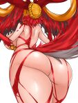  animal_ears ass back blonde_hair blood breasts fate/extra fate/grand_order fate_(series) highres huge_ass large_breasts nero_claudius_(fate) queen_draco_(beast_vi/s)_(fate) queen_draco_(fate) red_hair steamingtofu tail 