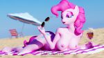  16:9 3d_(artwork) 5_fingers 5_toes alcohol anthro anthrofied areola beach beverage blender_(software) blue_eyes breasts colored_nails container cup cutie_mark digital_media_(artwork) drinking_glass earth_pony equid equine eyeshadow eyewear feet female fingers friendship_is_magic glass glass_container glass_cup hair hasbro hi_res horse humanoid_feet humanoid_hands lips lipstick lukarts22 lying makeup mammal my_little_pony nails nipples pink_areola pink_body pink_eyeshadow pink_hair pink_lipstick pink_nails pink_nipples pink_tail pinkie_pie_(mlp) plantigrade pony sand seaside solo sunglasses tail toenails toes towel umbrella widescreen wine wine_glass 