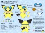  clothing cookie emolga english_text eyewear food generation_2_pokemon generation_5_pokemon goggles hi_res mammal model_sheet mouse murid murine nintendo pichu pichu90 pokemon pokemon_(species) rodent scarf sparks text underwear yarn 