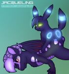  absurd_res anal animal_genitalia animal_penis anus canid canine_genitalia canine_penis eeveelution fan_character generation_2_pokemon genitals hi_res horn jacqueling male male/male mammal nintendo penis pokemon pokemon_(species) umbreon zakara 