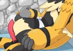  audino balls butt clothing cuddling duo electivire erection generation_4_pokemon generation_5_pokemon genitals grinding hand_on_butt maid_uniform mammal nintendo on_lap penis pokemon pokemon_(species) uniform yellow_body 