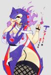  5_fingers anthro clothed clothing digital_media_(artwork) female fingers hair hi_res hisuian_form hisuian_typhlosion mammal nintendo open_mouth pokemon pokemon_(species) pokemon_legends_arceus regional_form_(pokemon) simple_background smile solo text togetoge 