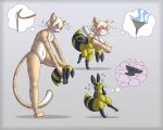  absurd_res arthropod bee compression compression_suit felid feline fur hi_res hymenopteran insect mammal plushification plushsuit posexe sora_(tehkey) striped_body striped_fur stripes suiting suiting_up 