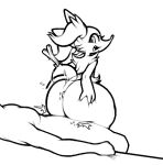  1:1 2023 anthro big_butt biped black_and_white box_(hajimeyou654) braixen butt digital_drawing_(artwork) digital_media_(artwork) duo erection female fur generation_6_pokemon genitals hand_on_butt hot_dogging human inner_ear_fluff line_art looking_back male male/female mammal monochrome motion_lines nintendo penis pokemon pokemon_(species) rear_view sex simple_background smile stick stick_in_tail tail thick_thighs tuft white_background wide_hips 