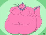  2018 3_toes 4:3 4_fingers anthro barefoot batspid2 belly big_belly big_breasts biped breasts digital_drawing_(artwork) digital_media_(artwork) english_text exclamation eyebrows eyelashes featureless_breasts feet female fingers flabby_arms flat_colors frill_(anatomy) front_view full-length_portrait grey_body grey_skin head_crest head_frill holding_belly huge_breasts huge_thighs hyper hyper_belly hyper_hips hyper_thighs kaiju love_handles membrane_(anatomy) membranous_frill morbidly_obese morbidly_obese_anthro morbidly_obese_female multicolored_body multicolored_skin navel neck_frill obese obese_anthro obese_female oceana_(nosferatu16) open_mouth overweight overweight_anthro overweight_female pink_body pink_skin portrait purple_eyes scalie signature simple_background solo standing tail tail_frill teeth text thick_thighs three-quarter_view toes tongue two_tone_body two_tone_skin 
