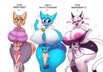  aerola_slip age_difference areola big_breasts blue_body blue_fur blush bottomwear breasts calico_cat cartoon_network clothing covering covering_crotch curvy_figure domestic_cat felid feline felis female fran_(litterbox_comics) fur green_eyes group gumball_watterson hotpants larger_female litterbox_comics male male/female mammal nicole_watterson orange_tabby pattern_clothing pattern_shirt pattern_topwear shirt short_jeans shorts size_difference slickerwolf smaller_male stretched_clothing striped_clothing striped_shirt striped_topwear stripes tail the_amazing_world_of_gumball thick_thighs tight_bottomwear tight_clothing topwear unknown_character white_body white_fur wide_hips 