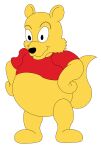  absurd_res anthro bare_body cartoon_eyes clothing darkbolt disney fur hi_res male mammal mustelid musteline pooh_bear red_clothing red_shirt red_topwear shirt solo tail topwear true_musteline weasel winnie_the_pooh_(franchise) woozle yellow_body yellow_fur 