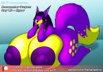  anthro big_breasts big_nipples breasts canid canine female fox hi_res huge_breasts huge_nipples hyper hyper_breasts mammal nipples noor_(palmarianfire) overweight palmarianfire purple_nipples slightly_chubby solo thick_thighs 