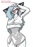 anthro blush female helluva_boss loona_(helluva_boss) nintendo pace-maker pokemon showered slim solo thick_thighs towel wide_hips 