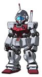  arms_at_sides assault_visor chibi clenched_hands full_body gm_command gundam gundam_0080 highres mecha mobile_suit no_humans radio_antenna robot science_fiction sd_gundam simple_background solo spartan56_(116_spartan56) standing white_background 