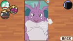  anal_beads argon_vile clothing dialogue generation_1_pokemon gloves handwear looking_at_viewer male monster_mind nidoking nintendo pokemon pokemon_(species) sex_toy simple_background solo solo_focus teeth text vibrator 