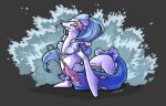  bodily_fluids cum ejaculation erection feral generation_7_pokemon genital_fluids genitals hi_res looking_at_viewer male mammal marine nintendo pawdpads penis pinniped pokemon pokemon_(species) primarina sea_lion simple_background smug solo splash 