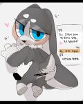  &lt;3 ambiguous/ambiguous ambiguous_gender anthro anus blue_eyes bodily_fluids censor_bar censored dipstick_limbs disembodied_hand duo fur grey_body grey_fur hi_res holding_partner honkai_star_rail korean_text lagomorph looking_at_viewer looking_back looking_back_at_viewer mammal mihoyo nude pom-pom_(honkai_star_rail) presto_(artist) simple_background solo_focus spread_anus spreading sweat sweatdrop text 