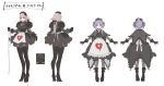  1girl apron black_armband black_bag black_flower black_footwear black_lips black_rose blue_eyes boots braid braided_ponytail breasts cross dress fate/grand_order fate_(series) florence_nightingale_(fate) florence_nightingale_(manor_of_repose)_(fate) flower frilled_apron frills full_body gloves grey_rose hat heart heart_print high_heel_boots high_heels highres juliet_sleeves large_breasts long_braid long_hair long_sleeves looking_at_viewer makitoshi0316 medea_(fate) medea_(lily)_(fate) medea_(lily)_(manor_of_repose)_(fate) multiple_girls nurse nurse_cap official_alternate_costume pale_skin pink_hair pointy_ears ponytail puffy_sleeves purple_eyes purple_hair red_cross red_eyes rose skirt smile thigh_boots thighhighs very_long_hair waist_apron white_apron 