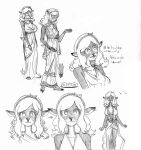  absurd_res anthro big_breasts blonde_hair breasts clothed clothing deer dress efradraws elafi_(efradraws) female graphite_(artwork) greek greek_clothing hair hi_res hooves leaf long_dress mammal model_sheet monochrome northwind_(efradraws) pencil_(artwork) sketch traditional_media_(artwork) wavy_hair 