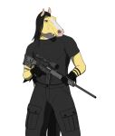  anthro clothing equid equine gloves gun handwear horse male mammal psg-1 ranged_weapon rebeldragon101 rifle scope sniper sniper_rifle sniper_scope tactical_pants weapon 