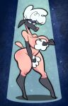  anthro bovid breasts caprine covering covering_self female herny hi_res mammal naked_sheep_dancers nickelodeon sheep solo the_angry_beavers 