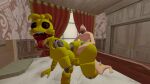  animatronic anthro doggystyle duo female five_nights_at_freddy&#039;s five_nights_at_freddy&#039;s_4 from_behind_position hand_on_hip human human_on_anthro human_on_robot interspecies looking_pleasured machine male male/female mammal nightmare_chica_(fnaf) robot scottgames sex 