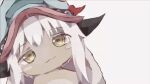  ambiguous_gender animated anthro blinking colored fur hair horn long_ears made_in_abyss nanachi narehate shaded simple_background solo swaying tan_body tan_fur unknown_artist whiskers white_background white_hair yellow_eyes 