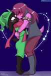  anthro bovid caliluminos caprine deltarune duo female goat hi_res invalid_tag kissing love male male/female mammal monster ralsei ralseixsusie ralsusie reptile romantic scalie ship susie undertale_(series) vehicle watercraft 