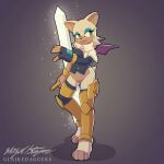  anthro bat bottomless clothed clothing cosplay crossover crossover_cosplay female glairedaggers hi_res mammal mobian_bat pseudoregalia rouge_the_bat sega solo sonic_the_hedgehog_(series) sybil_(pseudoregalia) 