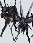  animalization antennae beam_rifle bug byalant commentary energy_gun flying gabthley grey_background gundam highres holding holding_weapon insect_wings mecha mobile_suit no_humans rintaro_komori robot simple_background weapon wings zeta_gundam 