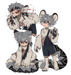  animal_humanoid blood bodily_fluids claws clothed clothing devildog0 felid felid_humanoid hi_res humanoid male mammal mammal_humanoid pantherine pantherine_humanoid sharp_claws snow_leopard_humanoid solo 