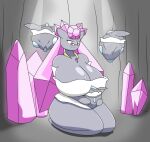  alien anthro big_breasts breasts carbink diancie eyewear female feral generation_6_pokemon glasses grey_body group hair hi_res human humanoid igphhangout legendary_pokemon male male/female mammal nintendo pink_hair pokemon pokemon_(species) thick_thighs 