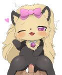  &lt;3 &lt;3_eyes accessory anthro anthro_penetrated azuo black_body black_fur blush bow_ribbon canid canine canis cowgirl_position domestic_dog duo female female_penetrated from_front_position fur genitals hair_accessory hair_bow hair_ribbon hi_res human human_on_anthro human_penetrating human_penetrating_anthro humanoid_genitalia humanoid_penis interspecies jewelpet male male/female male_penetrating male_penetrating_female mammal on_bottom on_top one_eye_closed penetration penile penile_penetration penis penis_in_pussy pink_eyes pussy ribbons sanrio semi-anthro sex simple_background tan_body tan_fur topaz_(jewelpet) vaginal vaginal_penetration white_background 