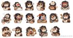  &gt;_&lt; 1boy 1other :3 =_= ? ?? alca_(wakatanka4) alca_the_lion animal animal_ears annoyed bara beard black_hair blush_stickers cheek_pinching confused cropped_torso crossed_arms crying disembodied_limb empty_eyes exhausted expression_chart expressions facial_hair fish frown furry furry_male gyee handheld_game_console hands_on_own_cheeks hands_on_own_face happy heart heart-shaped_pupils highres holding holding_animal holding_fish jitome kiss laughing lion_boy lion_ears lion_tail looking_at_viewer looking_up lying male_focus mature_male muscular muscular_male on_back original pectorals pinching pointing pointing_at_viewer puckered_lips salute scratching_head screaming second-party_source short_hair sleeping solid_oval_eyes squiggle stomach stop_(gesture) streaming_tears symbol-shaped_pupils tail tears thick_eyebrows tongue tongue_out tusks yang_cheng zzz 