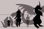  anthro chart chimera digital_media_(artwork) dim(honky_kat) feral group herm honky_kat horn human humanoid intersex mammal model_sheet side_by_side silhouetted_body simple_background size_chart tail wings 