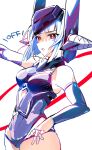  1girl android android_mk.99 guardian_tales highres open_mouth robot short_hair solo wada_chiyon white_background 