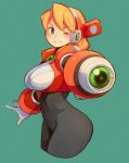  1girl absurdres alia_(mega_man) blush closed_mouth gloves highres humanoid_robot looking_at_viewer mega_man_(series) mega_man_x_(series) one_eye_closed robot robot_ears sho.t short_hair smile solo white_gloves 