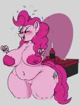  4_fingers alcohol anthro anthrofied areola belly beverage big_areola big_breasts big_nipples blush bottle breasts container cutie_mark drunk earth_pony equid equine female fingers friendship_is_magic genitals hair hasbro horse huge_breasts long_hair mammal my_little_pony navel nipples nude one_eye_closed pink_areola pink_body pink_hair pink_nipples pink_skin pink_tail pinkie_pie_(mlp) ponk ponk_u pony pussy smile substance_intoxication tail thick_thighs wide_hips 