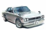  car grey_car hiromi_(yabai_car_sketch1534) license_plate marker_(medium) motor_vehicle nissan nissan_gt-r nissan_skyline nissan_skyline_c10 no_humans original shadow simple_background spoiler_(automobile) sports_car traditional_media vehicle_focus white_background 