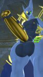  3d_(artwork) absurd_res animal_genitalia anthro arceus balls big_balls big_penis bonepie digital_media_(artwork) erection generation_4_pokemon genitals hi_res huge_penis legendary_pokemon male night nintendo penis pokemon pokemon_(species) sheath solo 