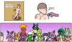  2023 absurd_res aipom anthro belly big_belly blush breasts comic decidueye demon digital_media_(artwork) eeveelution egg espeon faceless_character faceless_human faceless_male featureless_breasts featureless_crotch female feral generation_1_pokemon generation_2_pokemon generation_3_pokemon generation_4_pokemon generation_7_pokemon generation_8_pokemon gliscor group hand_on_stomach hi_res holding_child holding_egg holding_object holowear_(pokemon) human humanoid indeedee kirlia lucario male mammal mother mother_and_child naughtysableye nintendo parent parent_and_child pokemon pokemon_(species) pokemon_egg pokemon_unite pregnancy_test pregnant raichu roserade rowlet ruins_style_lucario sableye scyther shiny_pokemon simple_background speech_bubble weavile 