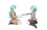  bang_dream! highres hikawa_hina hikawa_sayo incest nichiju_(you) rock_paper_scissors school_uniform siblings twincest twins yuri 